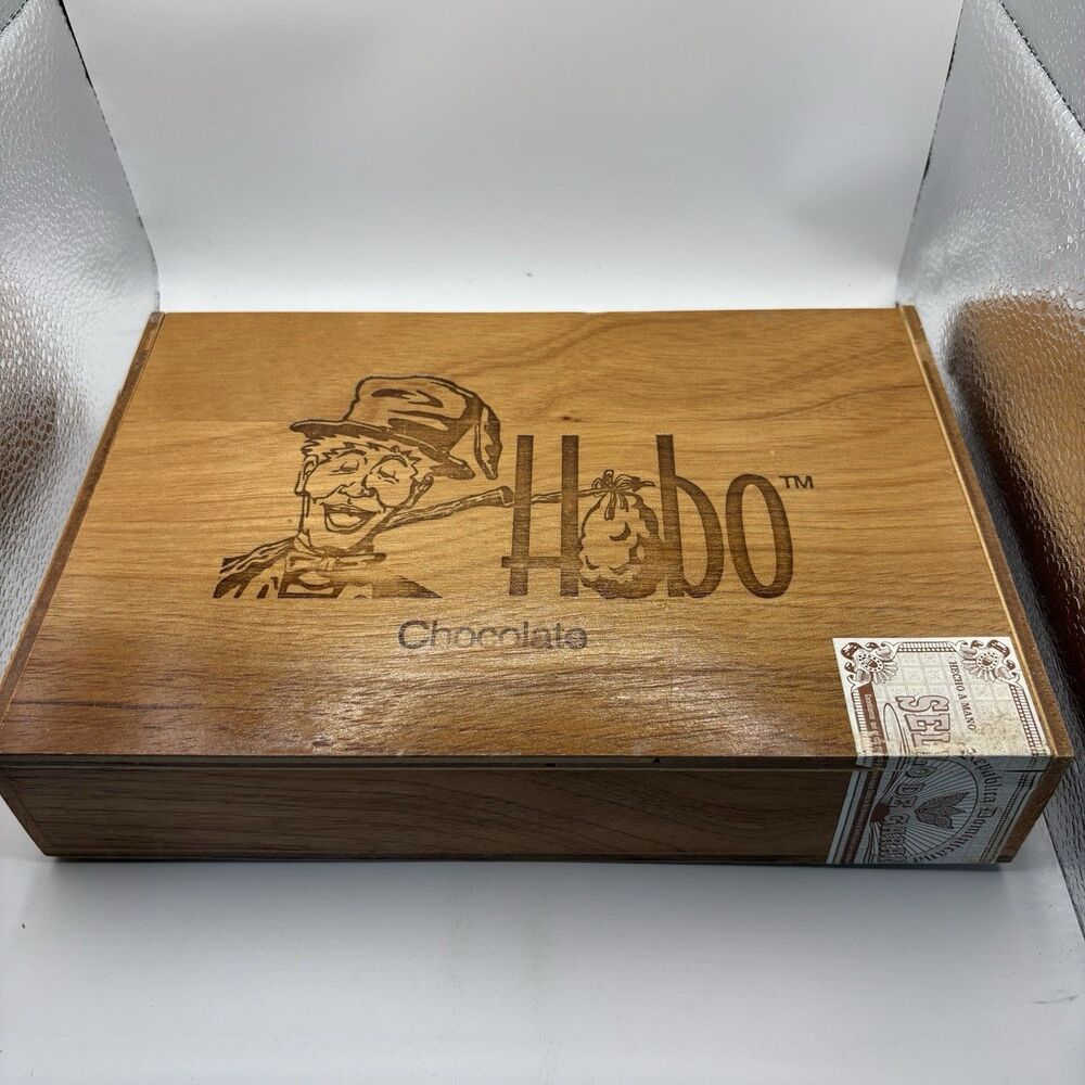 Hobo America's #1 Flavored  Chocolate Cigar Box Wooden Crafts
